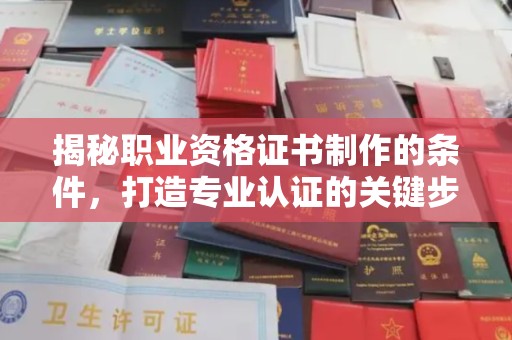 新罗揭秘职业资格证书制作的条件，打造专业认证的关键步骤