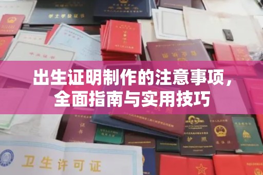 新罗出生证明制作的注意事项，全面指南与实用技巧