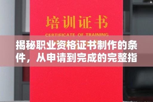 新罗揭秘职业资格证书制作的条件，从申请到完成的完整指南